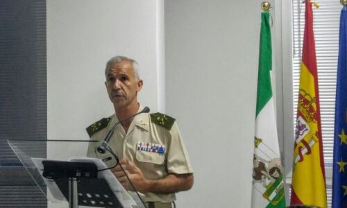 El General de División y Comandante del Mando Conjunto de Operaciones Especiales, Don Jaime Iñiguez Andrade
